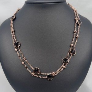 Ippolita Rose Gold plated over Silver Smoky Quartz